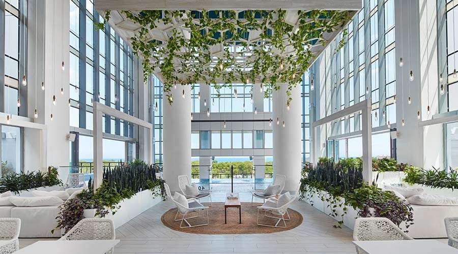 Sentral Michigan Avenue Aparthotel ชิคาโก ภายใน รูปภาพ The lobby of the building